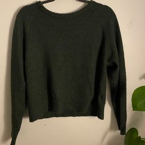Dark green sweater from Garage.
